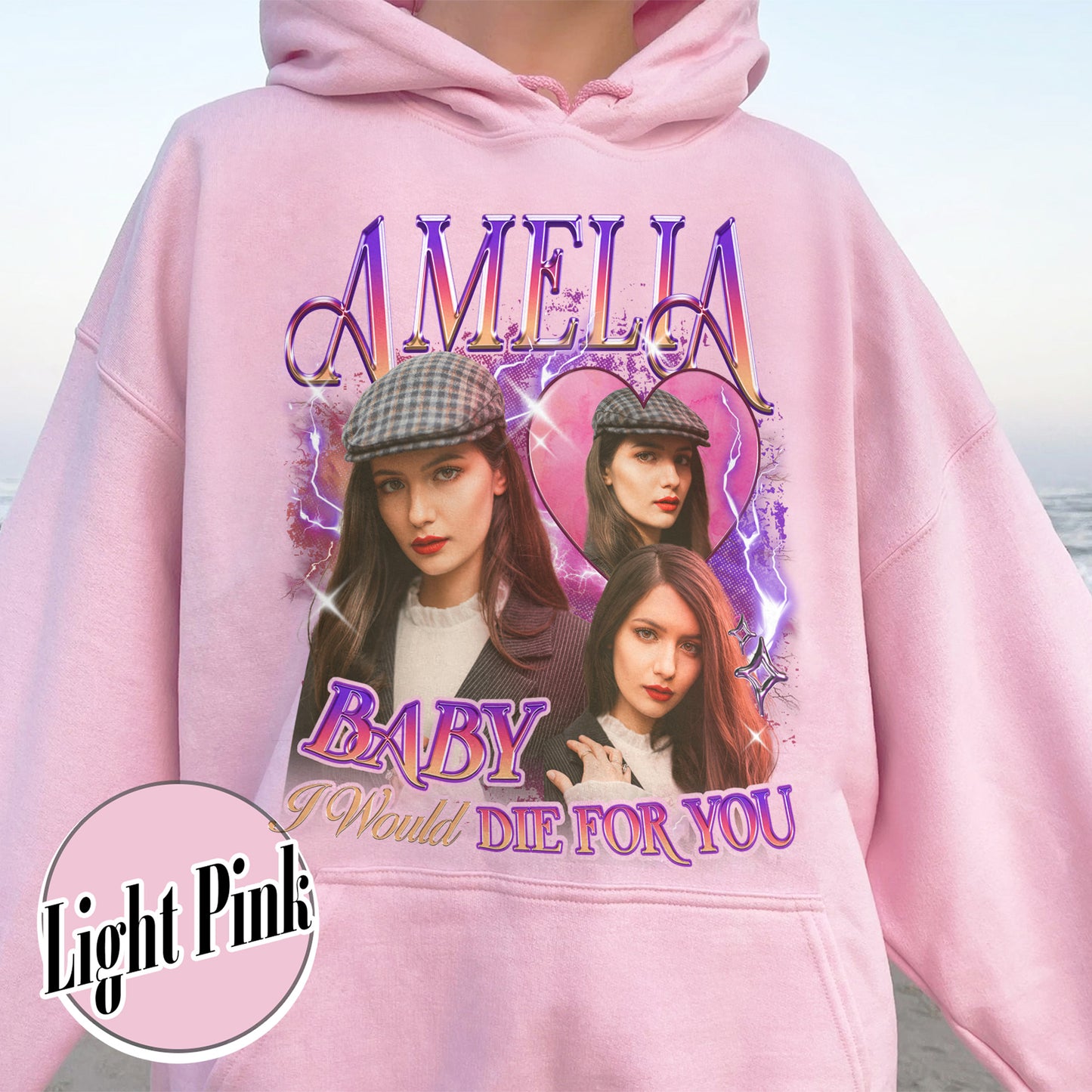 Custom Girlfriend Photo Hoodie, Make Your Own Hoodie Picture, Hoodie With Girlfriend Face