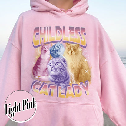 Election Hoodie, Childless Cat Lady Custom Bootleg 2024 Hoodie, Madame President Hoodie