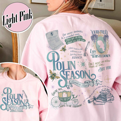 Penelope Colin Bridgerton Season 3 Sweatshirt, Polin Season, Penelope And Colin Sweatshirt, Spill The Tea Lady Whistledown's Society Papers Sweatshirt