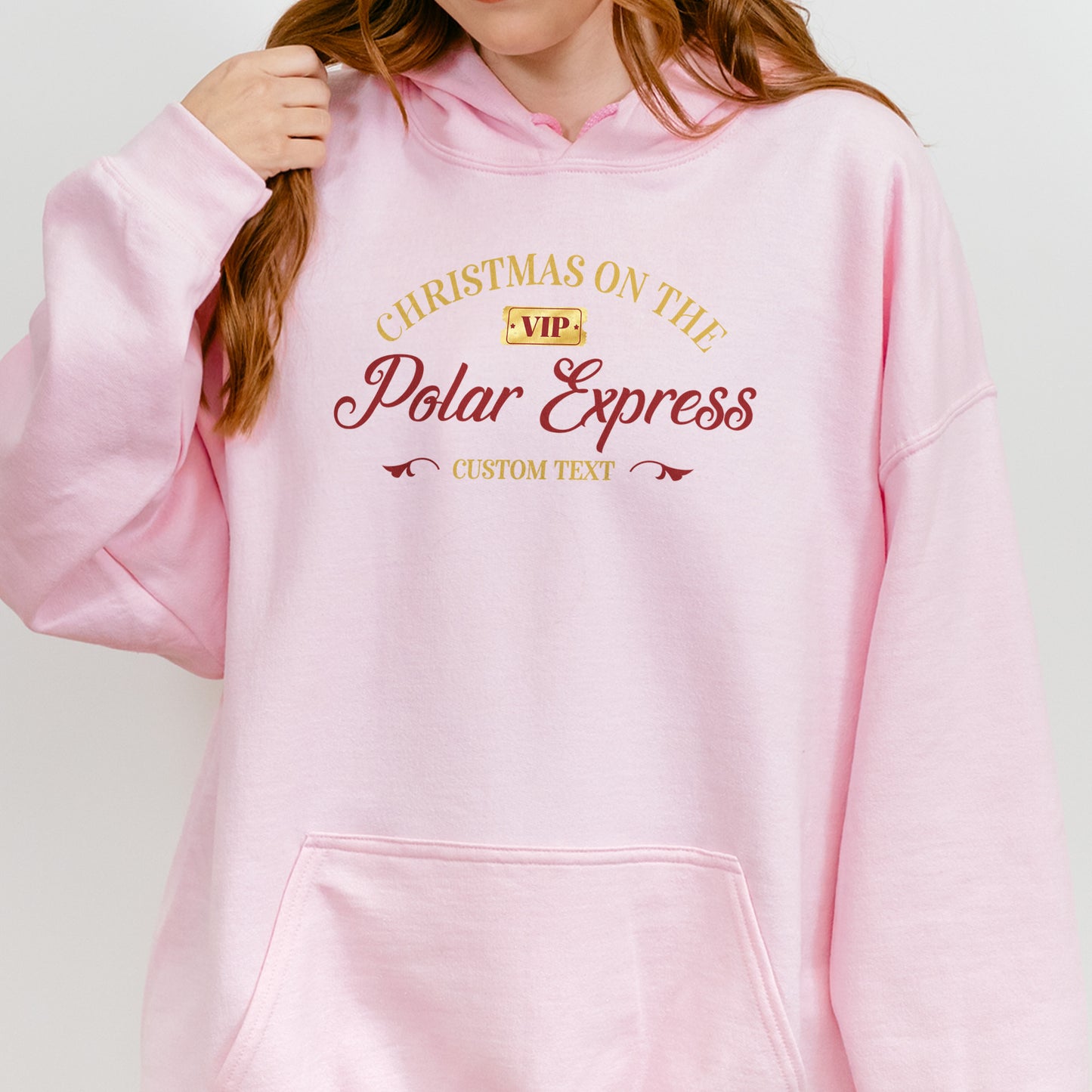 Custom Polar Express Christmas Hoodie: Matching Family Christmas Hoodies, Personalized Polar Express Hoodie, Holiday Train Hoodie