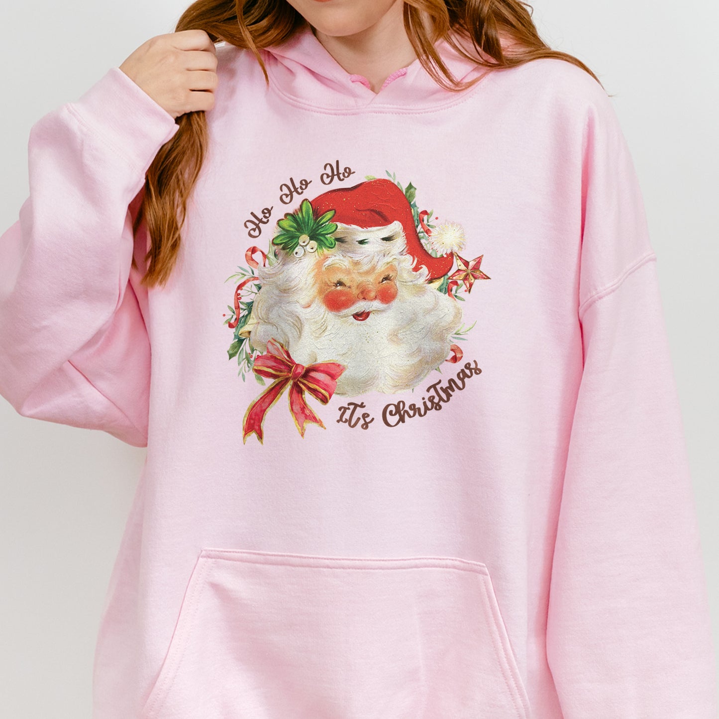 Vintage Santa Claus Retro Christmas Hoodie