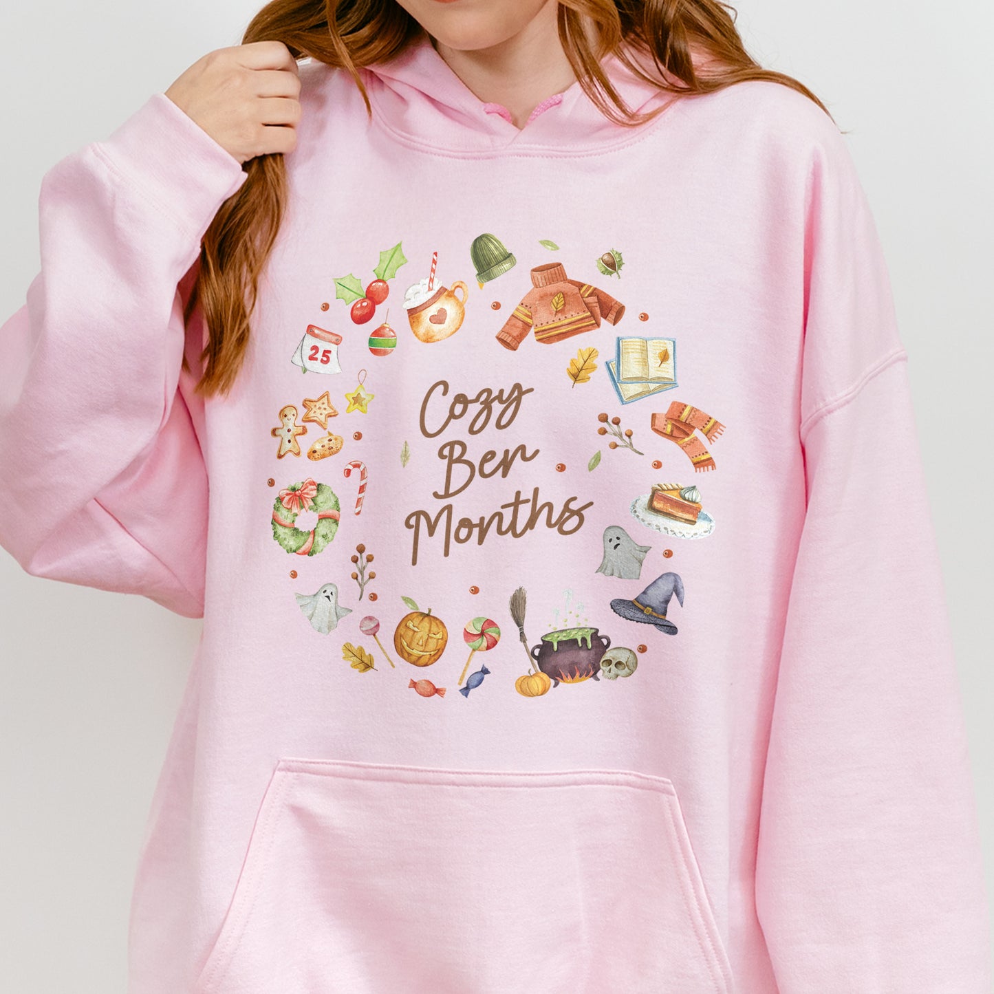 Cozy Ber Months Shirt, Fall Winter Seasonal Tee, Autumn Halloween Thanksgiving Christmas Top Hoodie