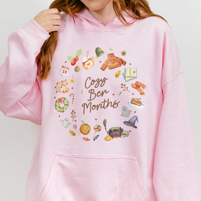 Cozy Ber Months Shirt, Fall Winter Seasonal Tee, Autumn Halloween Thanksgiving Christmas Top Hoodie