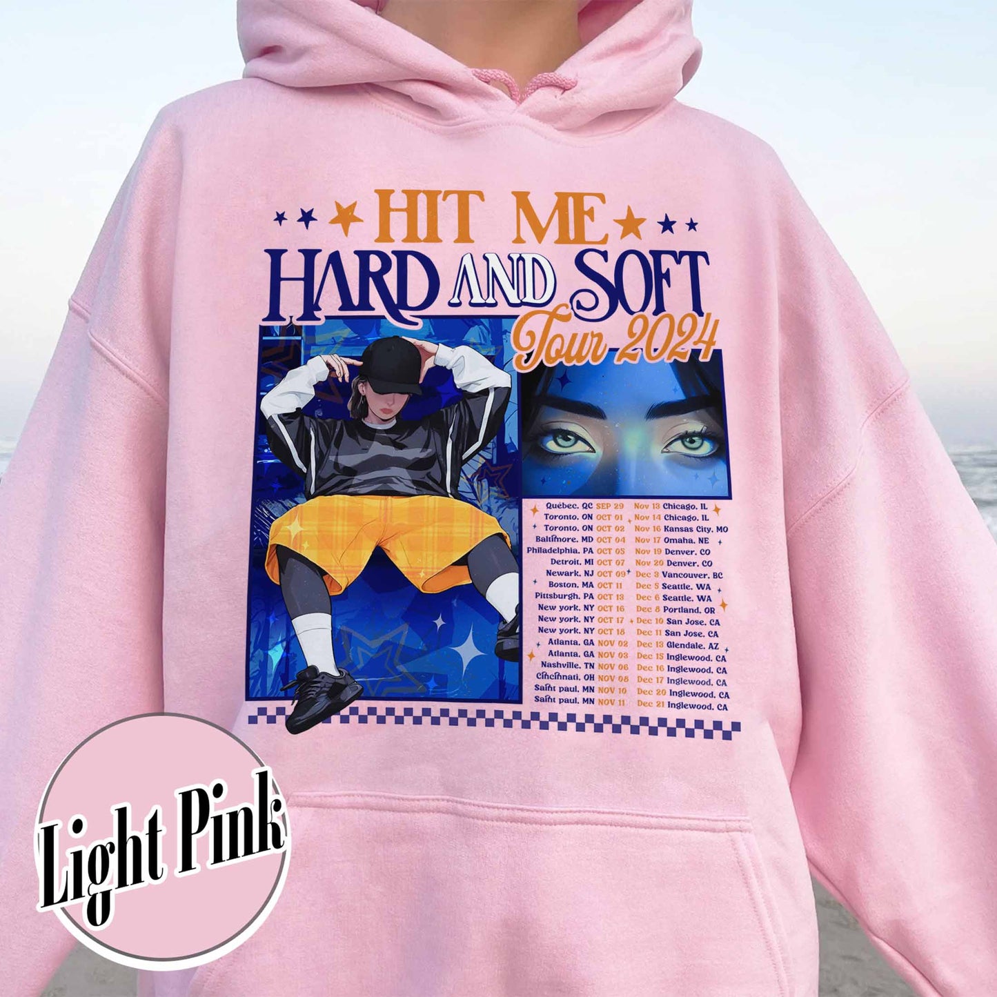Music Tour Hoodie, Hit Me Hard and Soft Hoodie, BOAF Hoodie, Gift for Her, Women Hoodie
