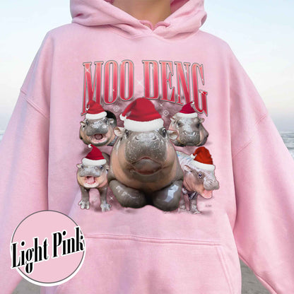 Moo Deng Meme Hoodie, Baby Hippo Hoodie, Zoo Baby Hippo Hoodie, I Love Moo Deng Hoodie, Moo Deng Fan Club Hoodie, Hippo Lover Hoodie, Moo Deng I Love You