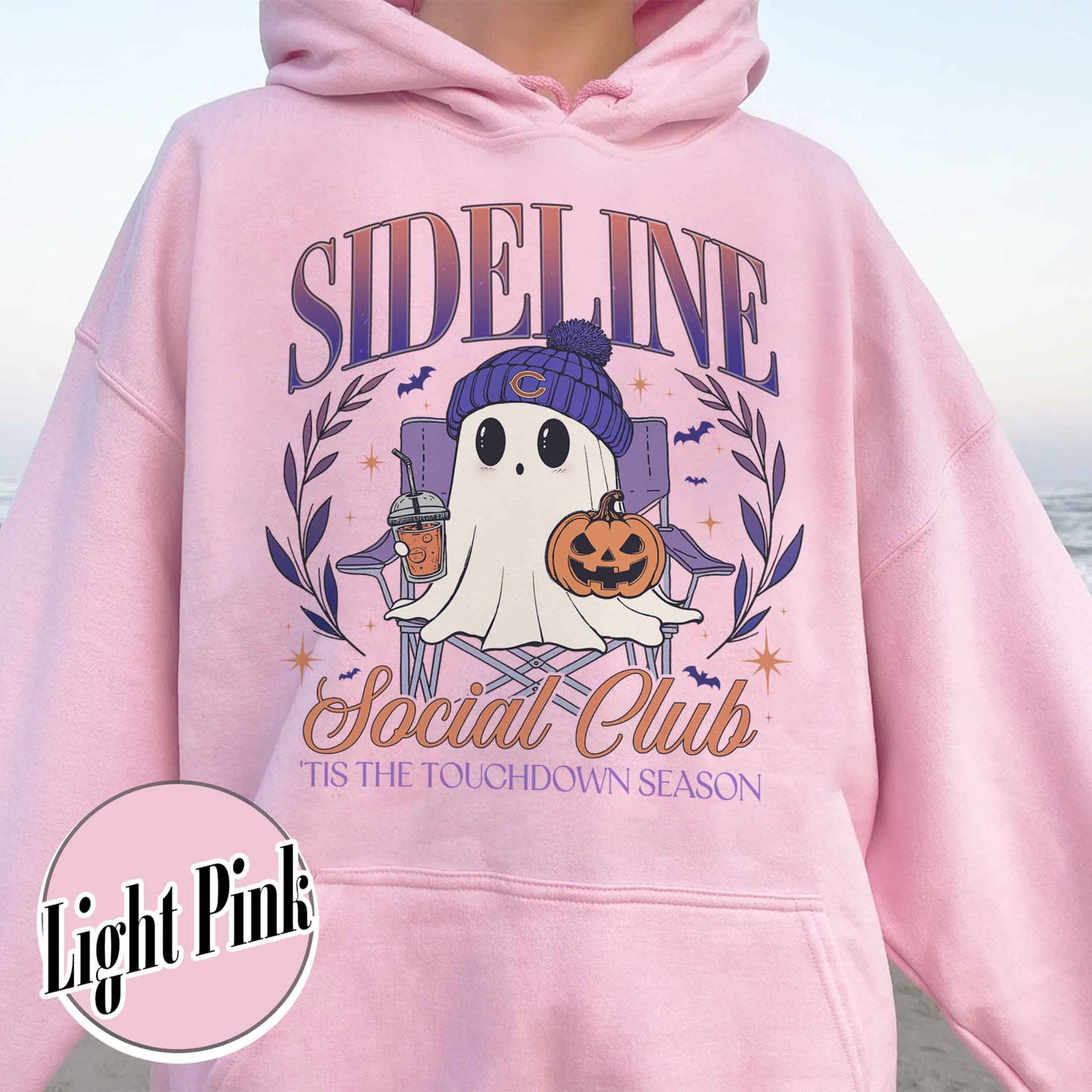 Custom Game Day Social Club Football Hoodie, Personalized Sideline Social Club Football Hoodie