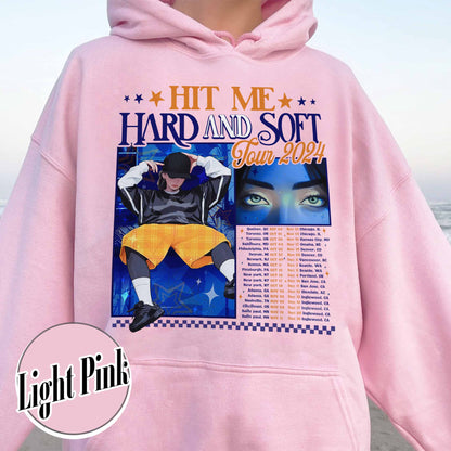 Music Tour Hoodie, Hit Me Hard and Soft Hoodie, BOAF Hoodie, Gift for Her, Women Hoodie
