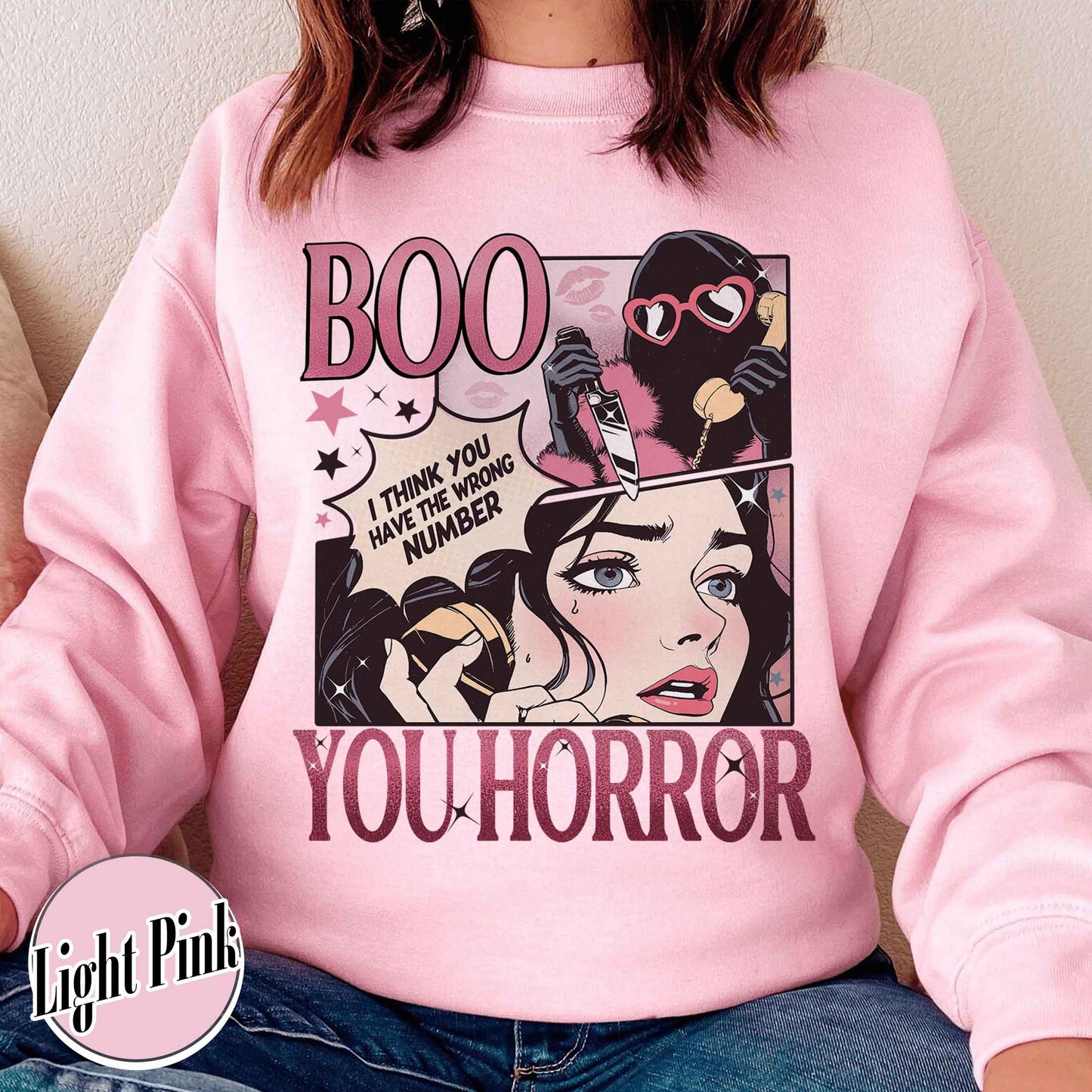 Halloween Sweatshirt, Boo Your Horror Halloween Sweatshirt, Horror Sweatshirts, Halloween Gift, Stay Spooky Sweatshirt