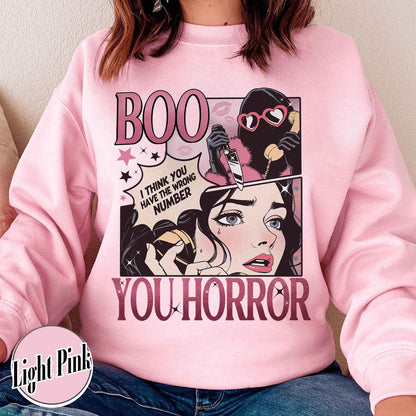 Halloween Sweatshirt, Boo Your Horror Halloween Sweatshirt, Horror Sweatshirts, Halloween Gift, Stay Spooky Sweatshirt