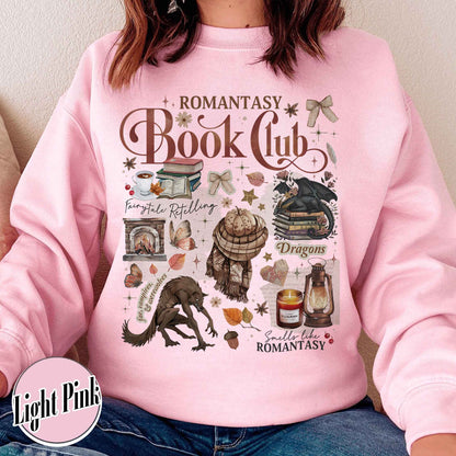 Bookish Sweatshirt, Romantasy Reader Book Club Sweatshirt, Fall Love With Reading Sweatshirt