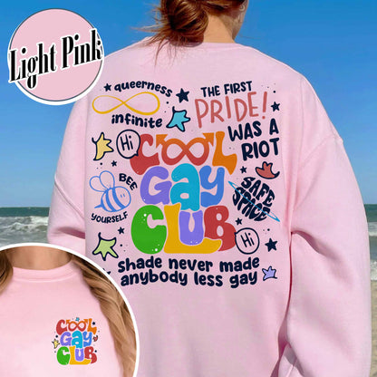 Cool Gays Club Sweatshirt, Pride Sweatshirt, Pride Month, Gay Pride Lgbt, Equality Sweatshirt,Lgbtq Gift,Rainbow Sweatshirt,Lgbt Pride Sweatshirt,Be Kind