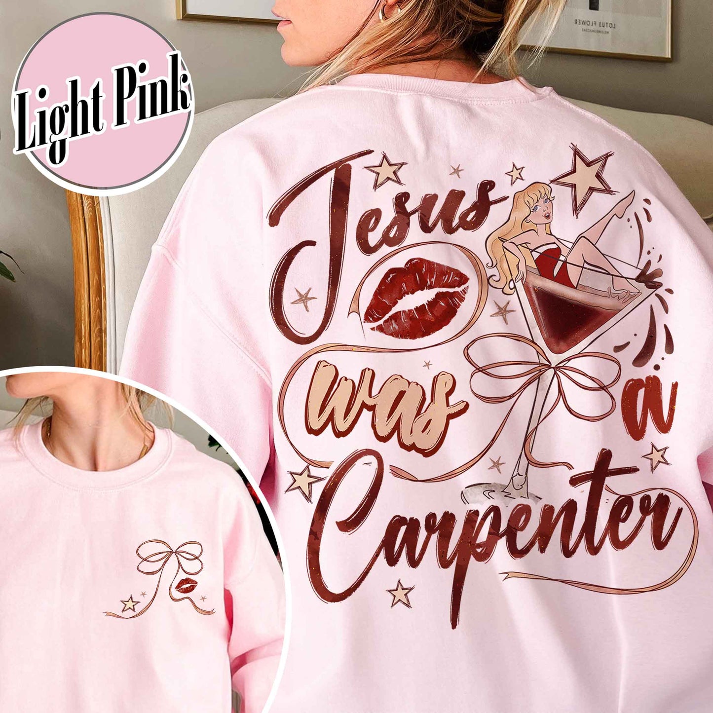Music Lover Sweatshirt, Jesus Was a Carpenter Sweatshirt, Espresso Sweatshirt, Soft Girl Sweatshirt, Short N Sweet Sweatshirt