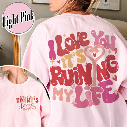 Custom Couples SweatShirt, She Found Her Lover Personalized, She Found Her Lover Theme, Lover Lyrics SweatShirt, Gift for Her, Gift for Him