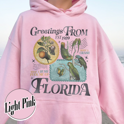 Florida!!! Hoodie, Palm Beach Hoodie, Girls Trip Hoodie, Trendy Summer, Ttpd Hoodie, Tropical Aesthetic Swiftie Gift, Summer Vibes