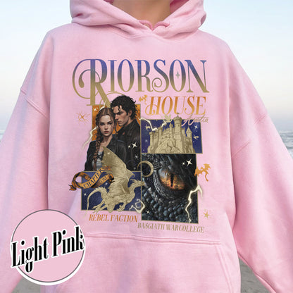 Bookish Hoodie, Xaden Riorson House Hoodie, Fourth Wing Hoodie, Iron Flame Hoodie, Rebecca Yarros Merch