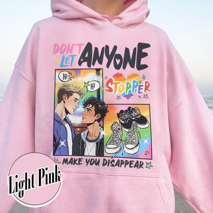 LGBT Book Hoodie, LGBTQ Hoodie, Don’t Let Anyone Make You Disappear Hoodie, Pride Month Hoodie