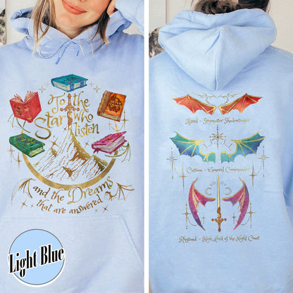 Fan Of ACOTAR Series Two Sided Hoodie,Velaris Hoodie Acotar Velaris City Of Starlight,Rhysand Hoodie,The Bat Boys Hoodie,SJM Inspired Hoodie