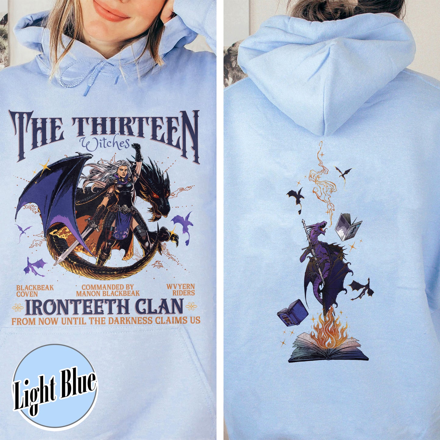 The Thirteen Hoodie, Manon Blackbeak Ironteeth Hoodie, Darkness Claims Us Hoodie, Tog Hoodie, Manon Blackbeak Hoodie, SJM Merch Bookish Hoodie