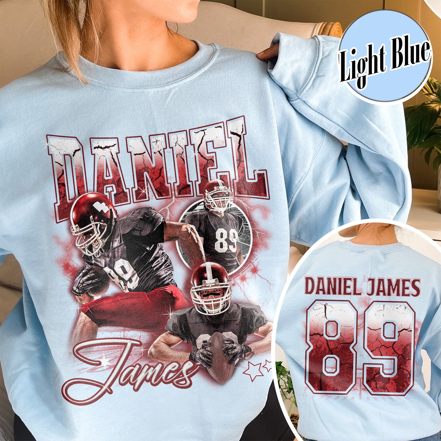 Bootleg Shirt Football Sweatshirt, Bootleg Sweatshirt Football, Custom Face Sweatshirt Football, Custom Photo Football, Custom Football With Picture