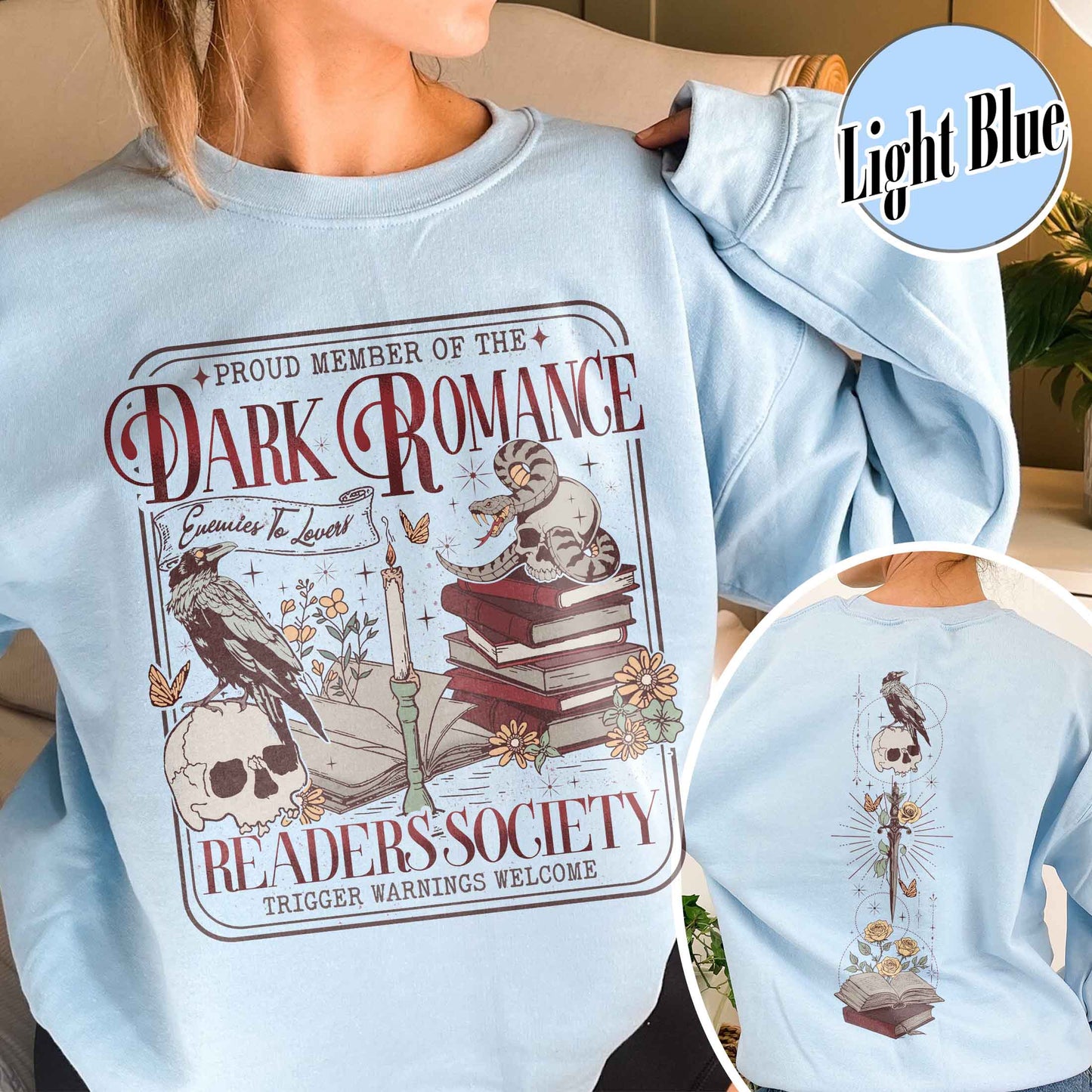 Dark Romance Book Club Sweatshirt, Good Girls Read Dark Romance Sweatshirt, Dark Romance Social Club, Dark Romance Era, Dark Romance Gift, Book Lover