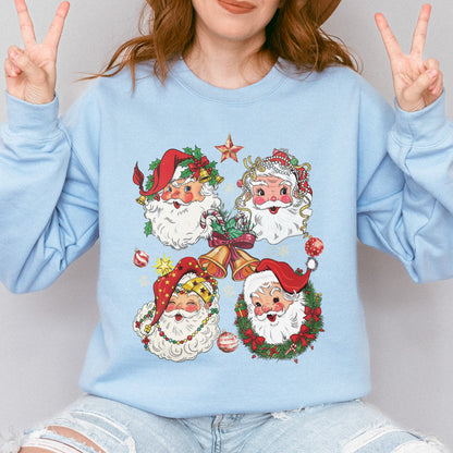 Vintage Santa Claus Retro Christmas Sweatshirt