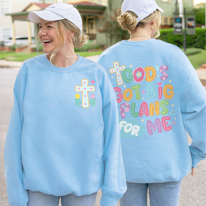 God’s Got Big Plans For Me Sweatshirt, Christian Kids Sweatshirt, Faith Graphic Sweatshirt, Religious Gift Sweatshirt