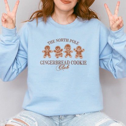 Gingerbread Cookie Club Sweatshirt: Vintage Holiday Sweatshirt