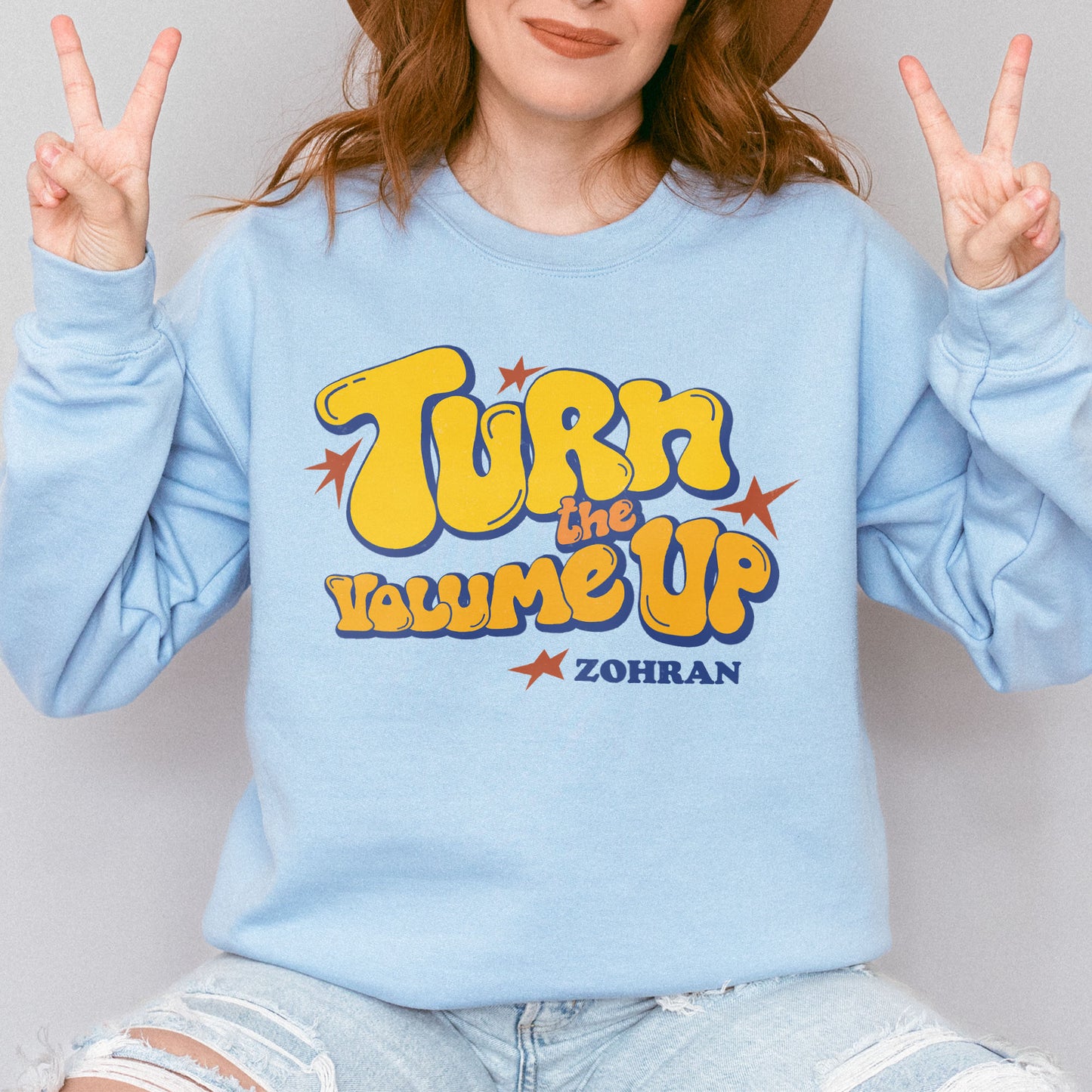 Turn the Volume Up, Zohran Mamdani, Zohran NYC Mayor, Progressive, Liberal, NYC 2026, Democracy Sweatshirt