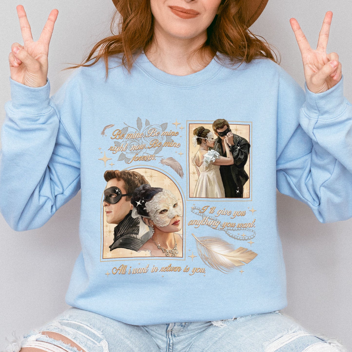 From Masquerade to Marriage – Benophie Inspired – Bridgerton Benedict & Sophie Regency Romance Sweatshirt