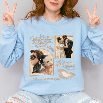 From Masquerade to Marriage – Benophie Inspired – Bridgerton Benedict & Sophie Regency Romance Sweatshirt