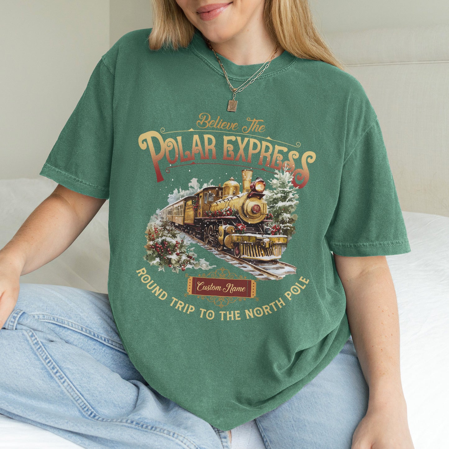 Custom Polar Express Shirt | Believe Round Trip to the North Pole Tee