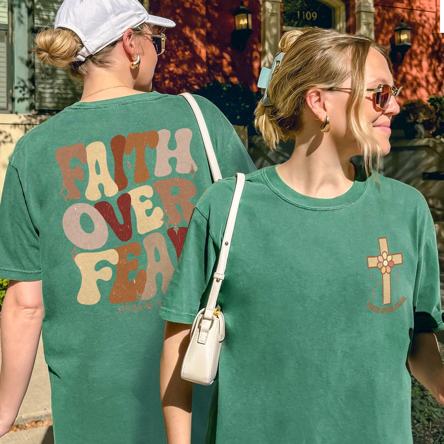 Faith Over Fear Christian Psalm Shirt