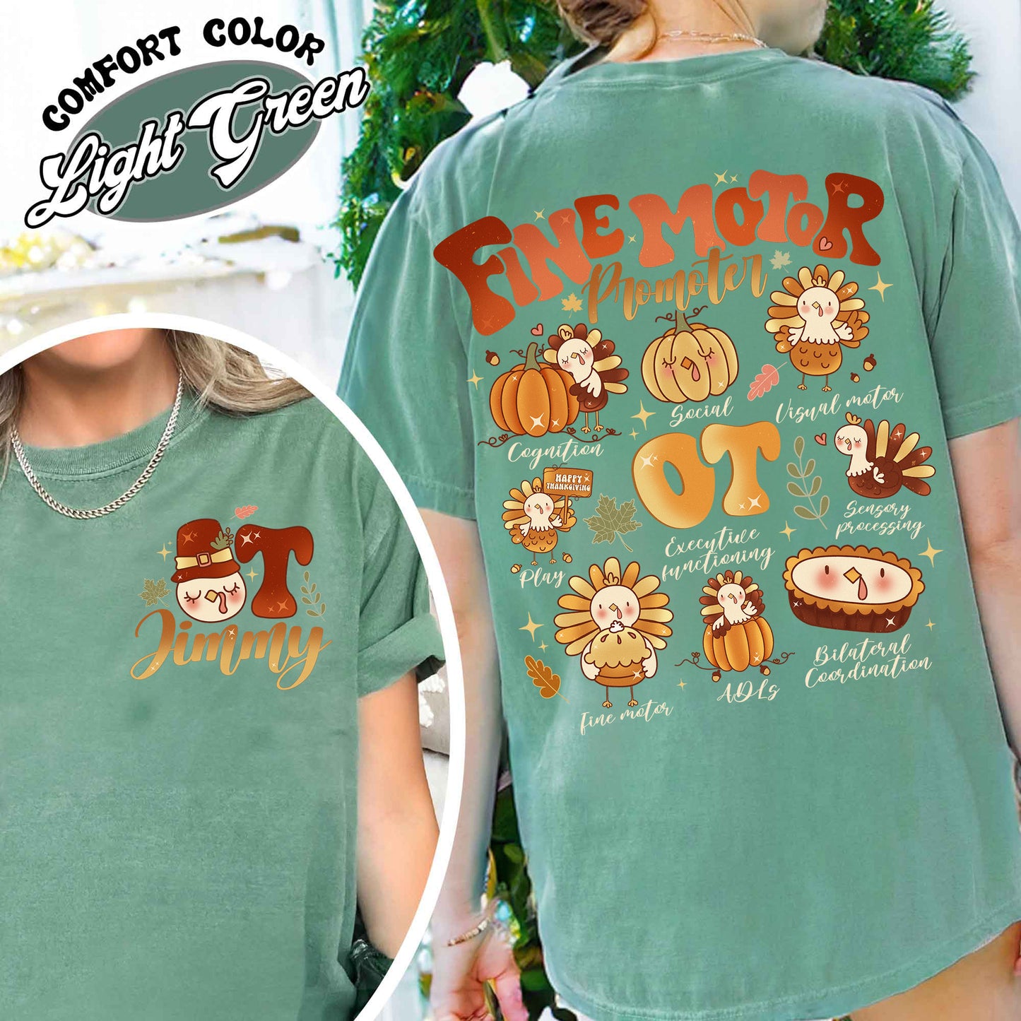 Occupational Therapy Shirt, Occupational Therapy Thanksgiving, Occupational Therapy Shirt Thanksgiving, Turkey Shirt, Fine Motor Promoter Shirt