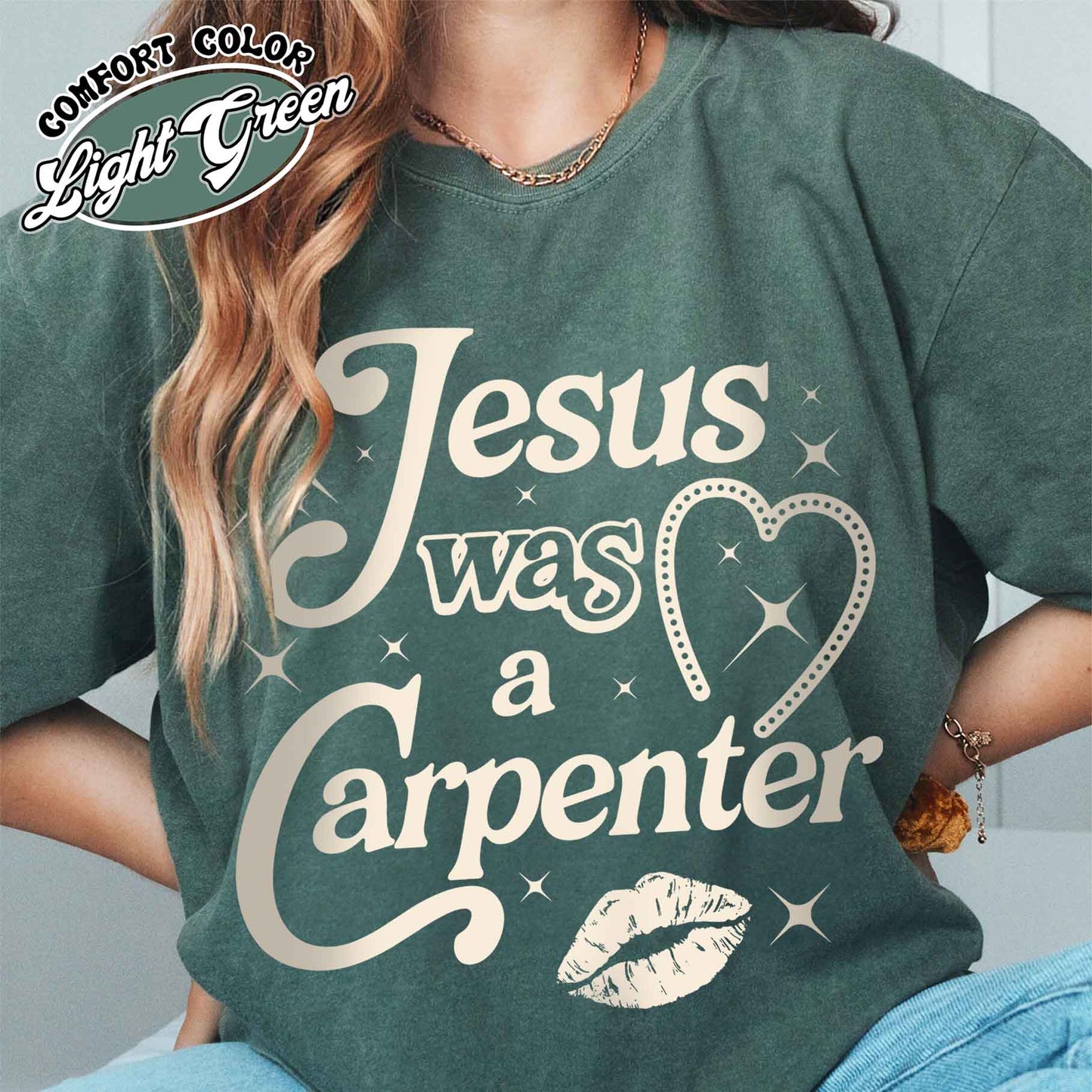 Jesus Was A Carpenter Shirt Comfort Colors, Festival Shirt, Vintage Inspired Shirt, Concert Shirt, Soft Girl Aesthetic, Music Lover Gift