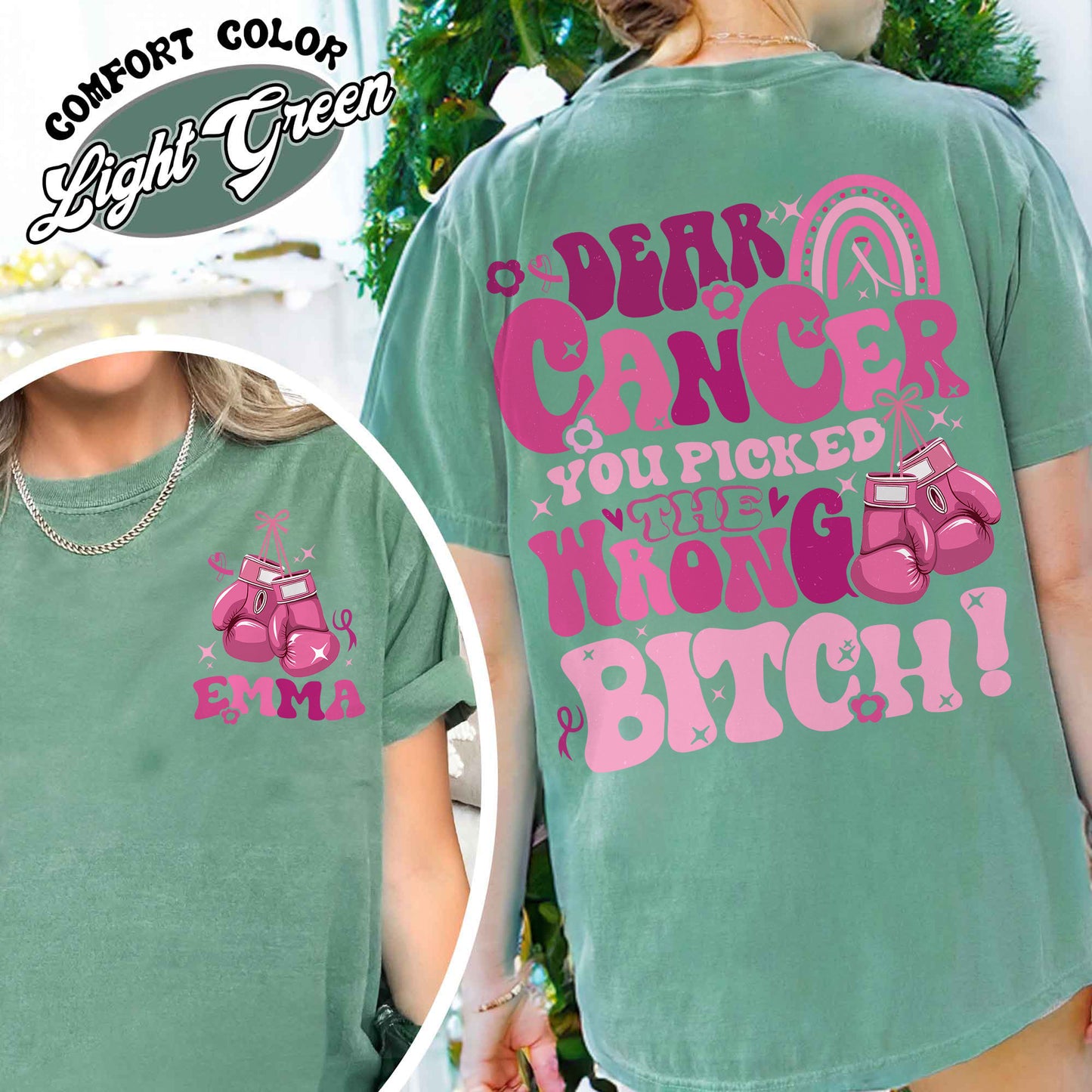 Cancer Awareness Shirt, Dear Cancer, You Picked the Wrong Bitch Shirt, Funny Cancer Shirt, Breast Cancer Support, Cancer Shirt, Cancer Gift