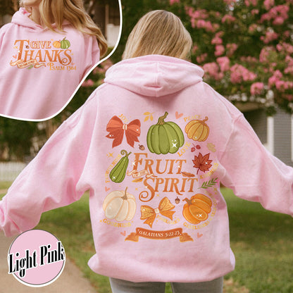 Christian Halloween Hoodie, Halloween Christian Pumpkin, Jesus Hoodie, Give Thanks to the Lord Hoodie, Psalms 136 Hoodie, Fall Autumn Hoodie