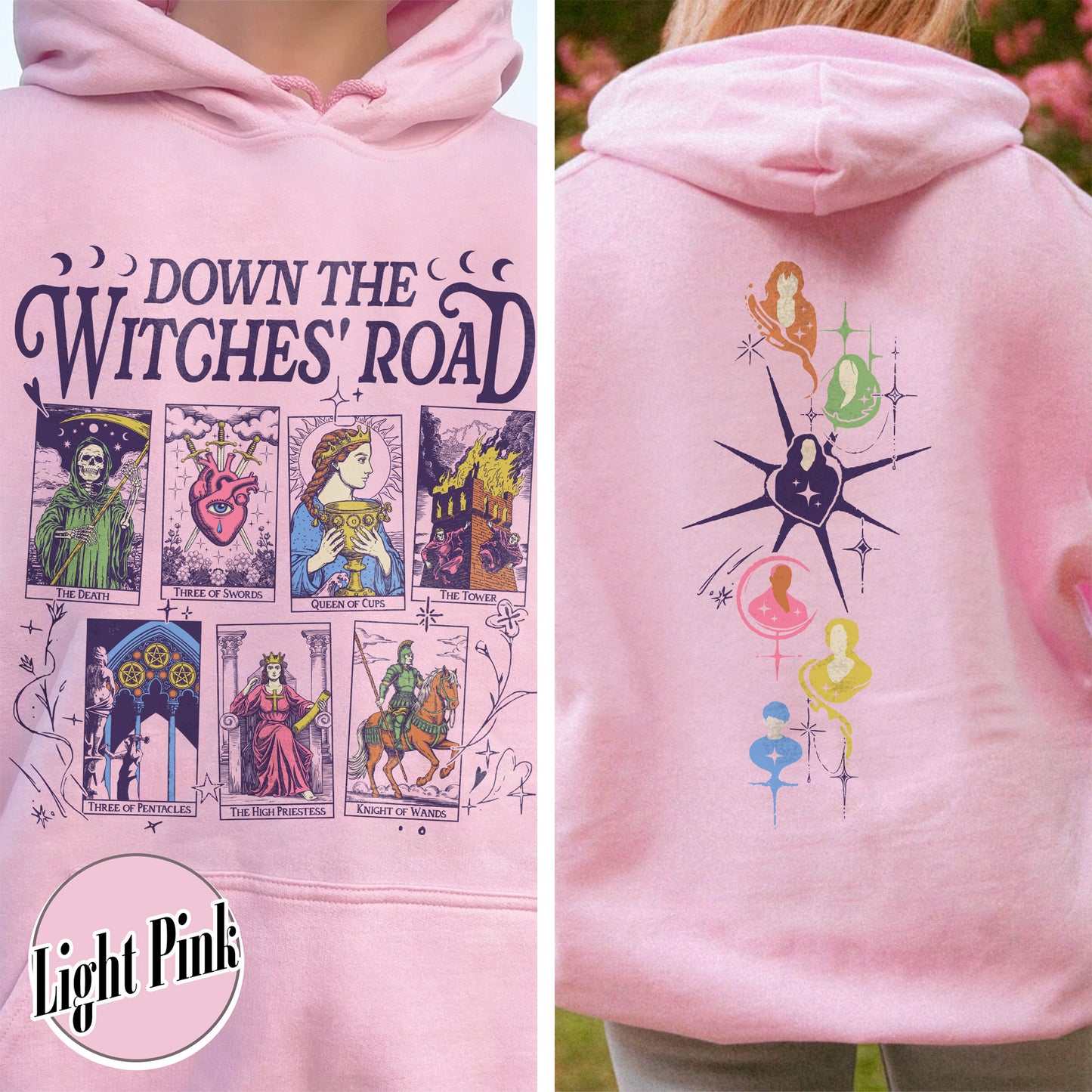 Down The Witches Road Hoodie,Wicca Green Witch Shirt,Down The Witches Road Tarot Cards Shirt,Witch Coven Shirt,All Along Shirt,Witches Shirt