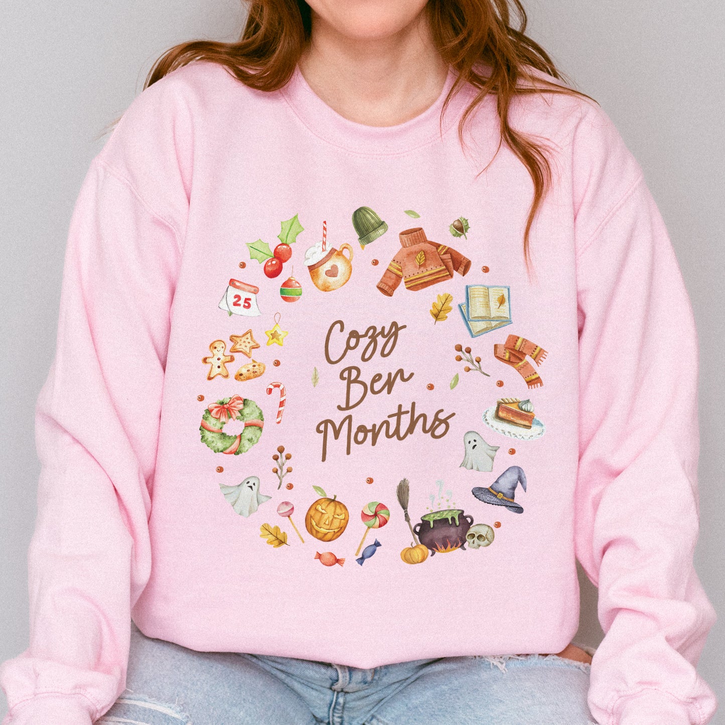 Cozy Ber Months Shirt, Fall Winter Seasonal Tee, Autumn Halloween Thanksgiving Christmas Top Sweatshirt