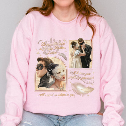 From Masquerade to Marriage – Benophie Inspired – Bridgerton Benedict & Sophie Regency Romance Sweatshirt