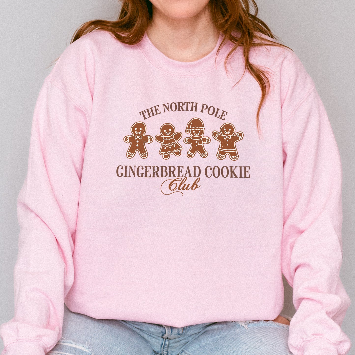 Gingerbread Cookie Club Sweatshirt: Vintage Holiday Sweatshirt