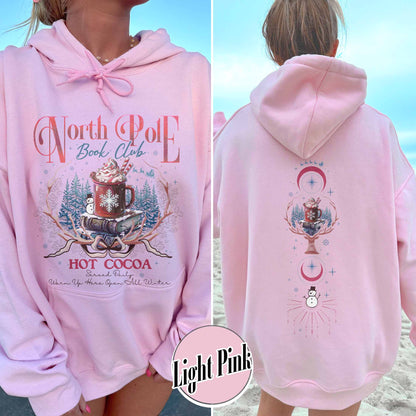 Book Lovers Christmas Hoodie, North Pole Book Club Hoodie, Gift for Librarian