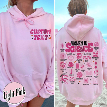 Feminist Hoodie, Women in Science Hoodie, Science Lover Gift Hoodie, Stem Hoodie