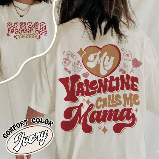 Mama Valentines Comfort Colors Shirt,Valentines Day Shirts For Woman,Valentines Day Gift,Valentines Mom Gift