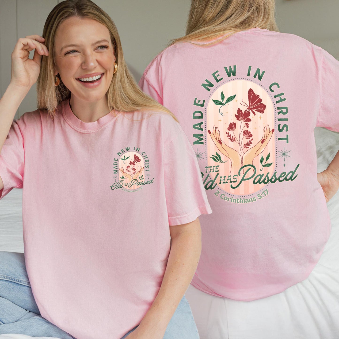 Made New in Christ Shirt – 2 Corinthians 5:17 Bible Verse Tee, Christian Faith Top