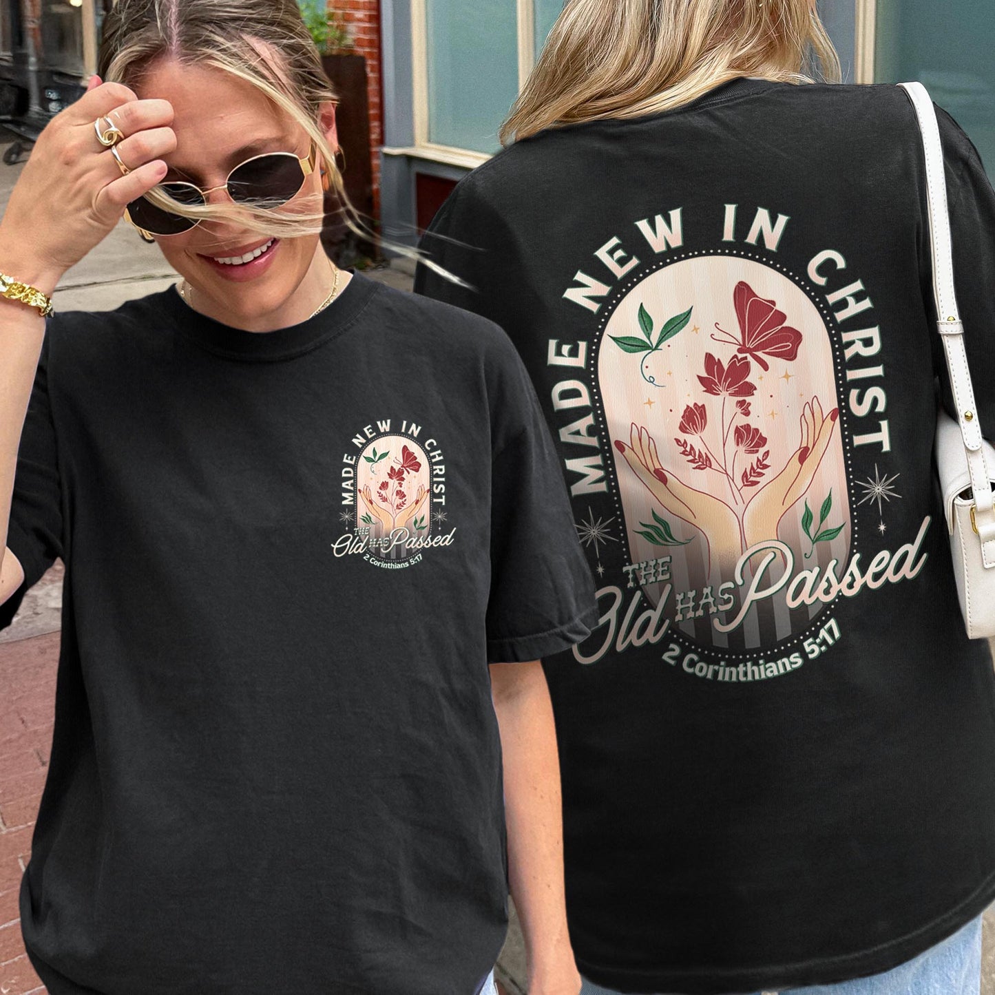 Made New in Christ Shirt – 2 Corinthians 5:17 Bible Verse Tee, Christian Faith Top