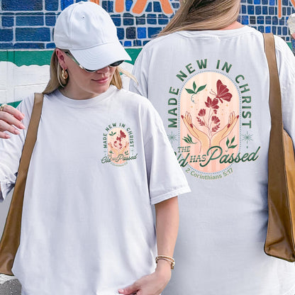 Made New in Christ Shirt – 2 Corinthians 5:17 Bible Verse Tee, Christian Faith Top