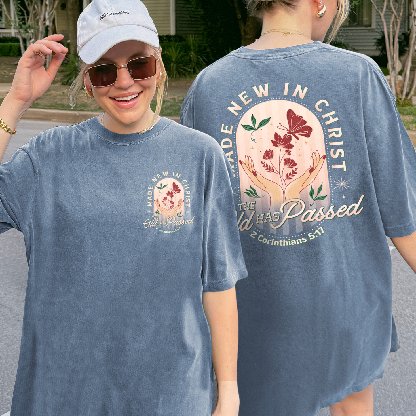 Made New in Christ Shirt – 2 Corinthians 5:17 Bible Verse Tee, Christian Faith Top