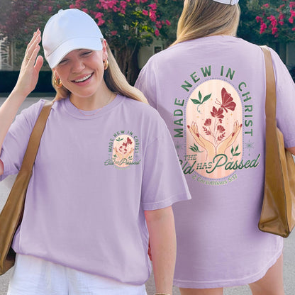 Made New in Christ Shirt – 2 Corinthians 5:17 Bible Verse Tee, Christian Faith Top