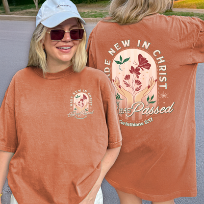 Made New in Christ Shirt – 2 Corinthians 5:17 Bible Verse Tee, Christian Faith Top