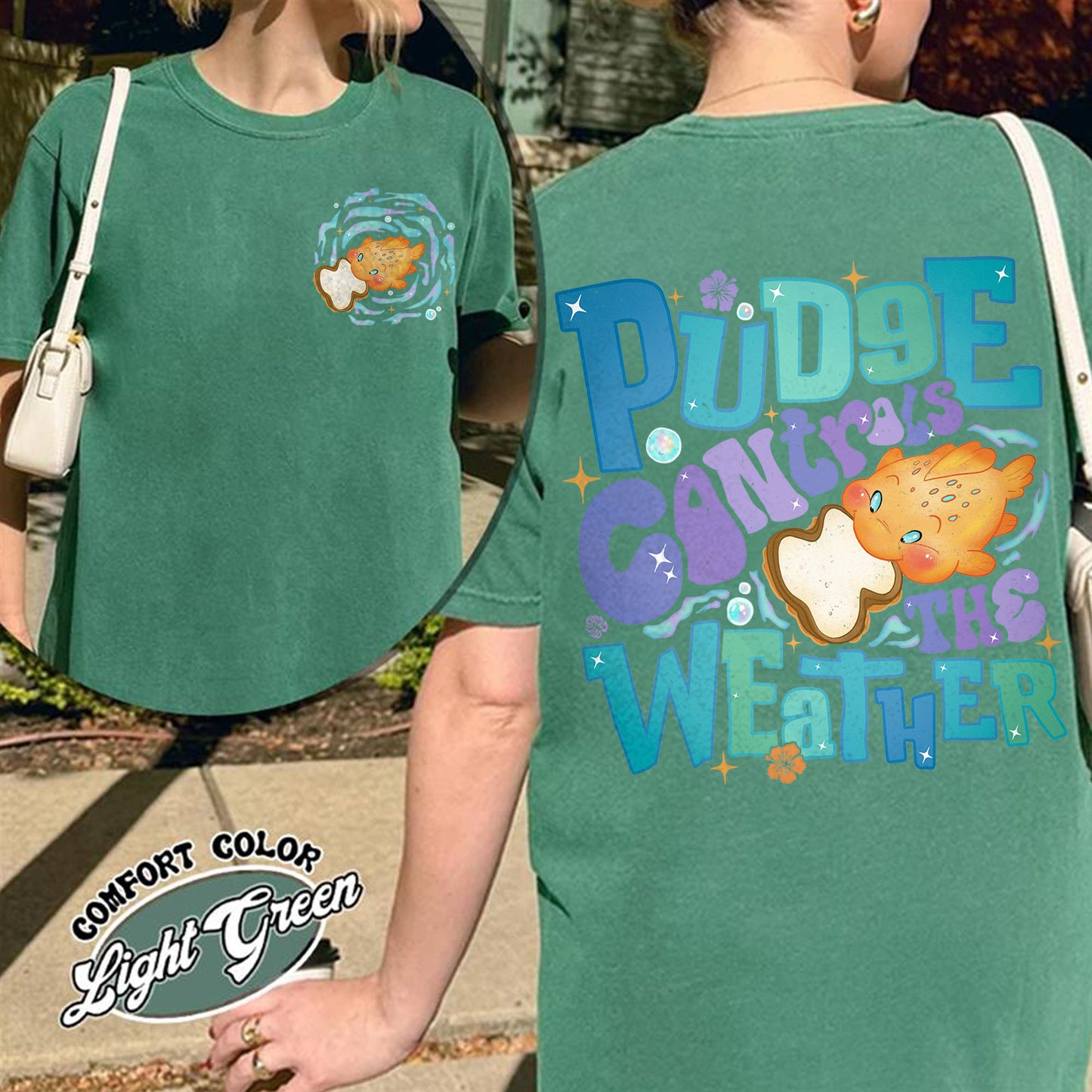 Magic Kingdom Comfort Color Shirt, Fish Pudge Controls the Weather Shirt T-Shirt, Family Matching Shirt